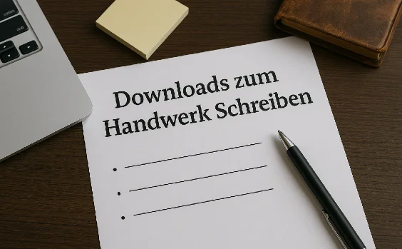 Downloads rund um das Schreiben